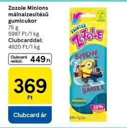 Tesco Zozole Minions málnaízesítésű gumicukor ajánlat