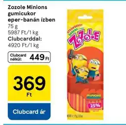 Tesco Zozole Minions gumicukor eper-banán ízben ajánlat