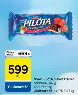 Tesco Győri Pilóta piskótatallér ajánlat