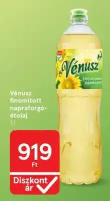 Tesco Vénusz finomított napraforgó-étolaj ajánlat