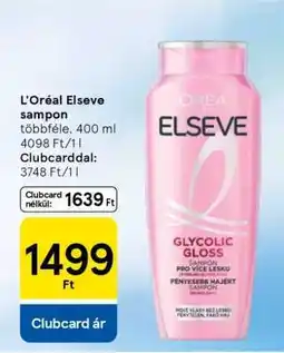 Tesco L'oreal Elseve sampon ajánlat