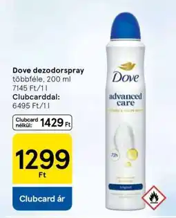 Tesco Dove dezodorspray ajánlat