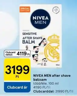 Tesco NIVEA MEN after shave balzsam ajánlat