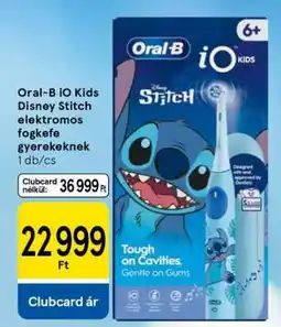 Tesco Oral-B iO Kids Disney Stitch elektromos fogkefe gyerekeknek ajánlat