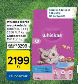 Tesco Whiskas száraz macskaeledel ajánlat