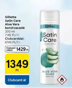 Tesco Gillette Satin Care Aloe Vera borotvazselé ajánlat