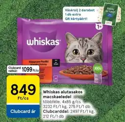 Tesco Whiskas alutasakos macskaeledel ajánlat