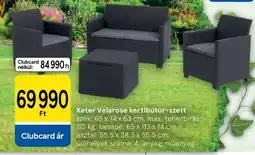 Tesco Keter Velarose kerti bútor-szett ajánlat