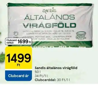 Sandis általános virágföld