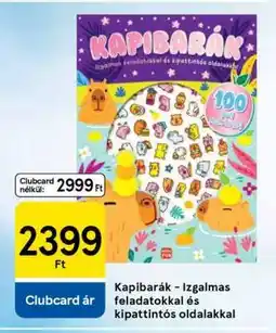 Tesco Kapibárák – Izgalmas feladatokkal és kipattintós oldalakkal ajánlat