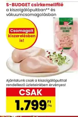 Spar Market S-Budget csirkemellfilé ajánlat