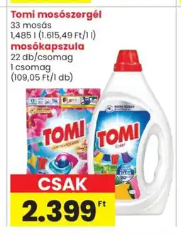 Spar Market Tomi mosószergél és mosókapszula ajánlat