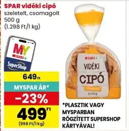 Spar Spar vidéki cipó ajánlat