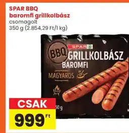 Spar Spar bbq baromfi grillkolbász ajánlat