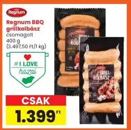 Spar Regnum bbq grillkolbász ajánlat