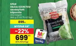 Spar Spar Hazai.Szeretem Savanyított káposzta ajánlat