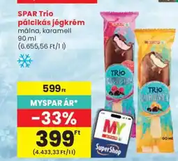 Spar Spar Trio pálcikás jégkrém ajánlat
