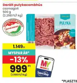 Spar Darált pulykacombhús ajánlat