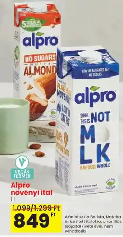 Spar Alpro növényi ital ajánlat