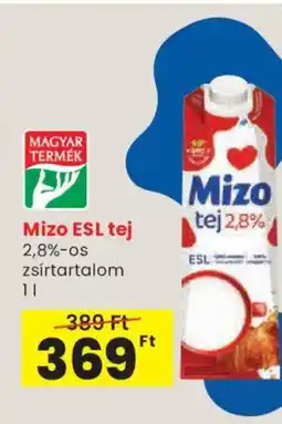 Spar Mizo esl tej ajánlat