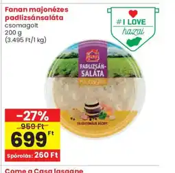 Spar Fanán majonézes padlizsánsaláta ajánlat