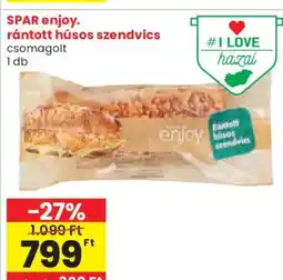 Spar Spar Enjoy. Rántott húsos szendvics ajánlat