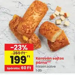 Spar Karaván sajtos párna ajánlat