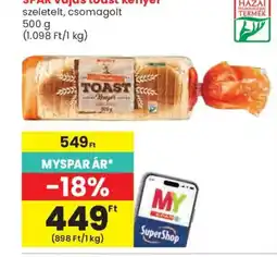Spar Spar vajas toast kenyér ajánlat