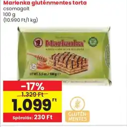 Spar Marlenka gluténmentes torta ajánlat