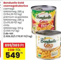 Spar Bonduelle Gold csemegekukorica ajánlat