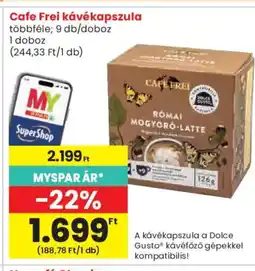 Spar Cafe Frei kávékapszula ajánlat
