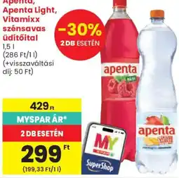 Spar Apenta szénsavas üdítőital ajánlat