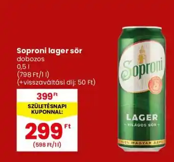 Soproni lager sör