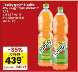 Interspar Topjoy gyümölcsital ajánlat