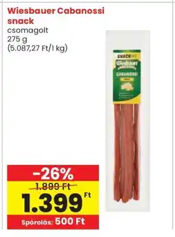 Interspar Wiesbauer Cabanossi snack ajánlat