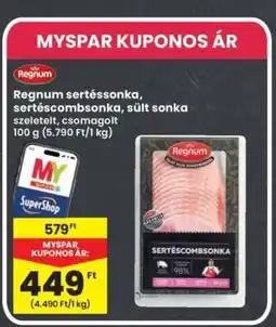 Interspar Regnum Sertéssonka, sertéscombonka, sült sonka ajánlat
