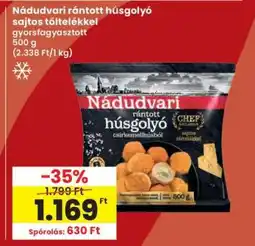 Interspar Nádudvari rántott húsgolyó sajtos töltelékkel ajánlat