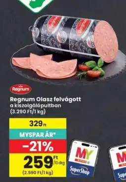 Interspar Regnum Olasz felvágott ajánlat