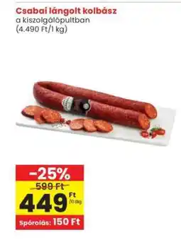 Interspar CSABAI Lángolt kolbász ajánlat