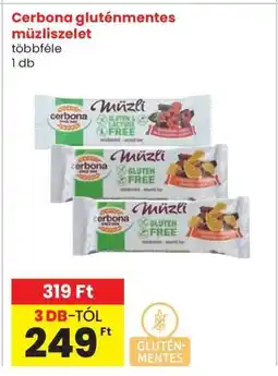 Interspar CERBONA Gluténmentes müzliszelet ajánlat
