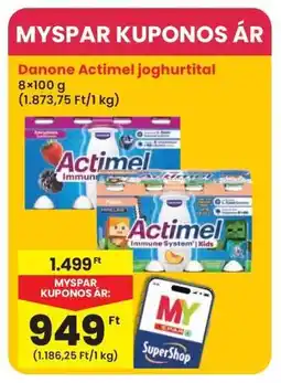 Interspar Danone Actimel joghurtital ajánlat