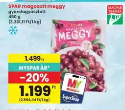 Interspar SPAR magozott meggy ajánlat