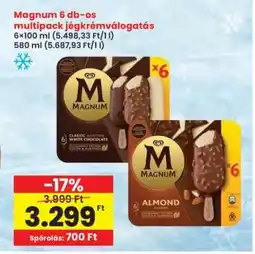Interspar Magnum 6 db-os multipack jégkrémválogatás ajánlat
