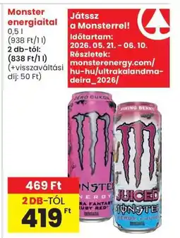 Interspar MONSTER Energiaital ajánlat