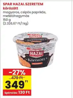 Interspar SPAR HAZAI.SZERETEM körözött ajánlat
