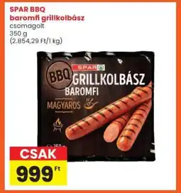 Interspar SPAR BBQ baromfi grillkolbász ajánlat