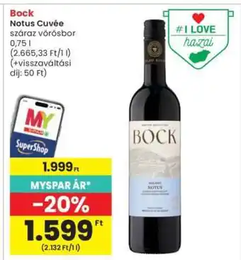 Interspar Bock Notus Cuvée ajánlat