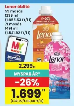 Interspar LENOR Öblítő ajánlat