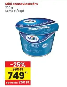 Interspar MILLI Szendvicskrém ajánlat
