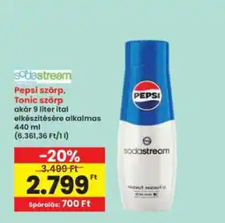 Interspar Pepsi szörp, Tonic szörp ajánlat